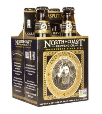 Old Rasputin Russian Imperial Stout 12oz. 4 pack – North Coast Brewing Co. Online Store